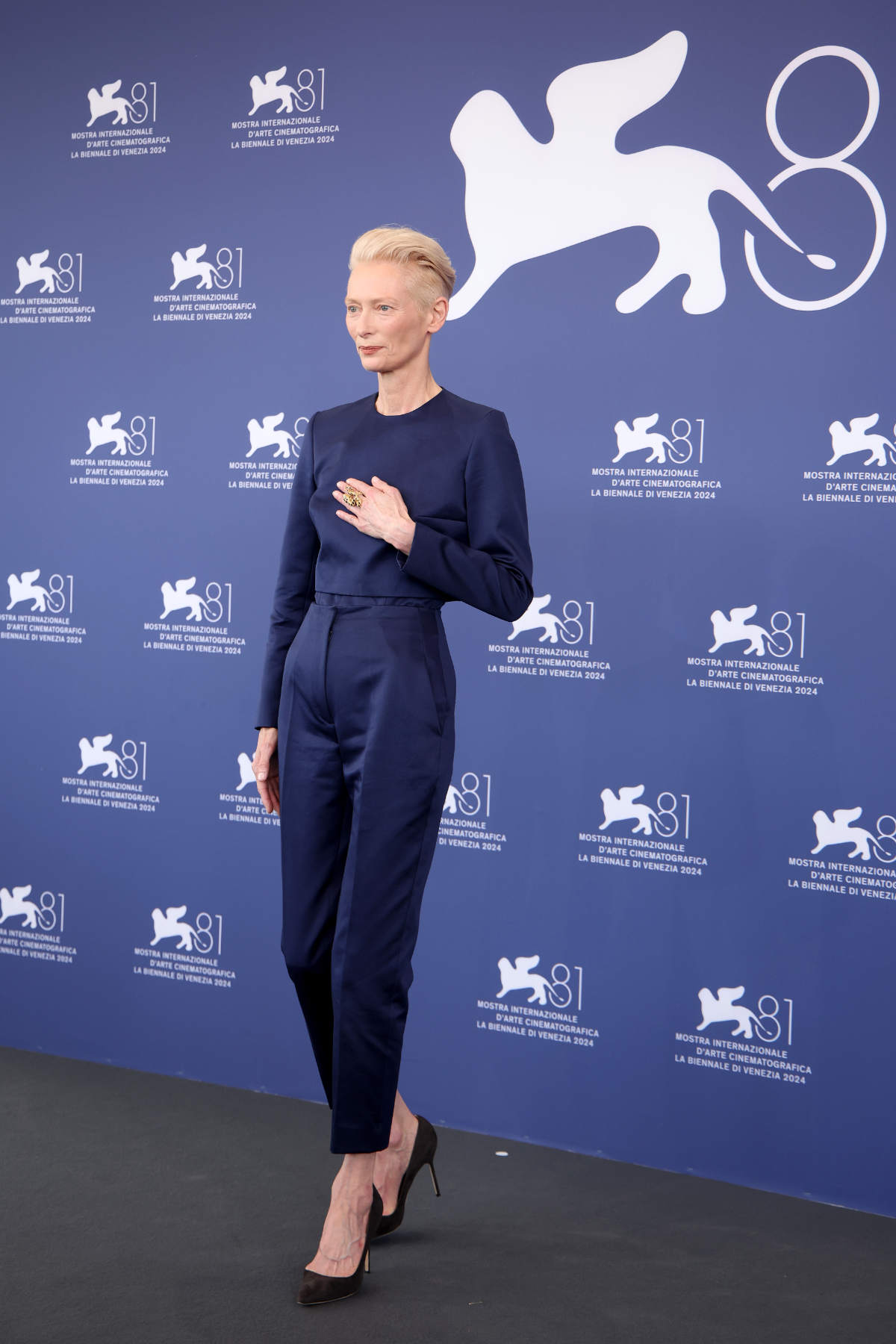 Tilda Swinton In Custom Delpozo During 