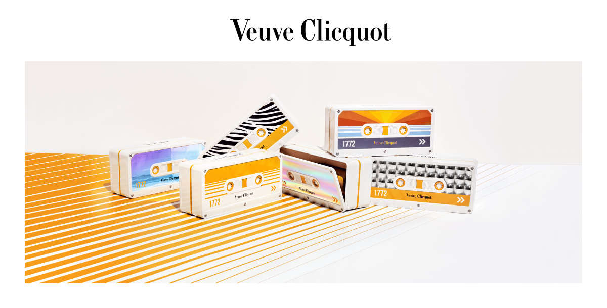 Die Retro-Audiokassette von Veuve Clicquot