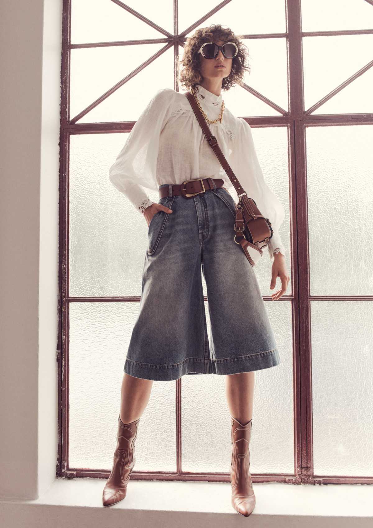 Zimmermann - Divinity Denim Crop Flare on Designer Wardrobe