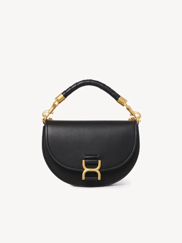 Chloe Marcie Chain Flap Bag in Black