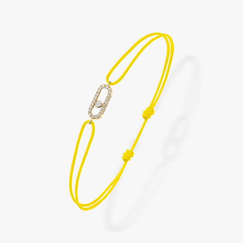 Messika Boutique Cannes: Move Uno Yellow Cord Bracelet - Luxferity