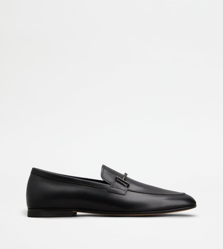 Tod's Boutique Zurich: Loafers In Leather (Black) - Luxferity