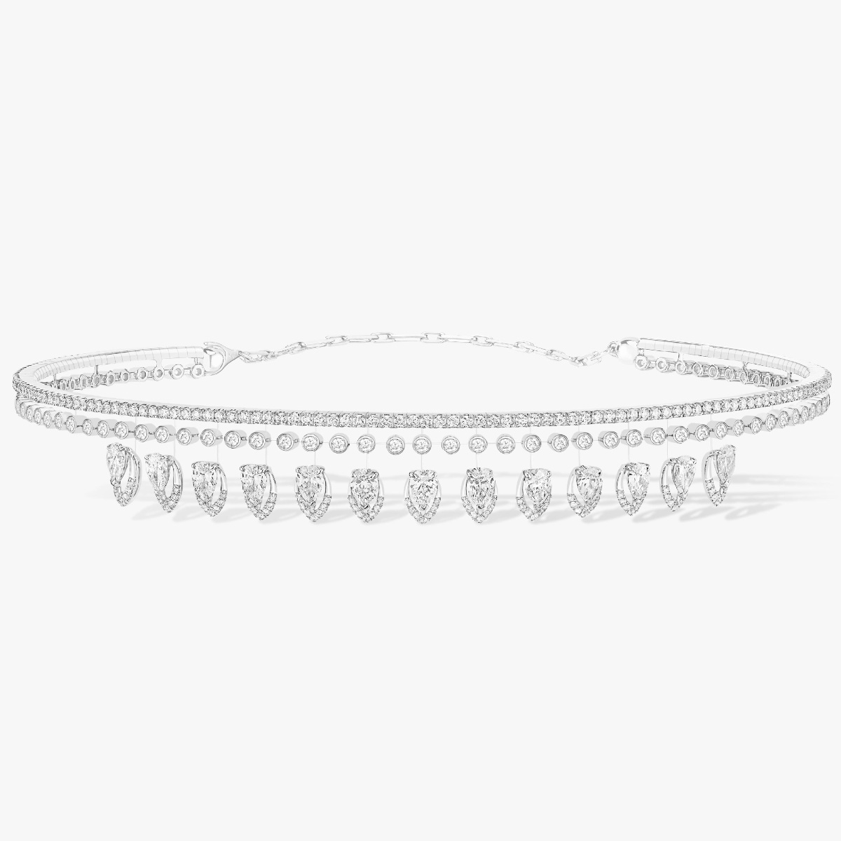Messika Boutique Doha Vend me Desert Bloom White Gold Diamond Choker messika-boutique-doha-vend-me-desert-bloom-white-gold-diamond-choker