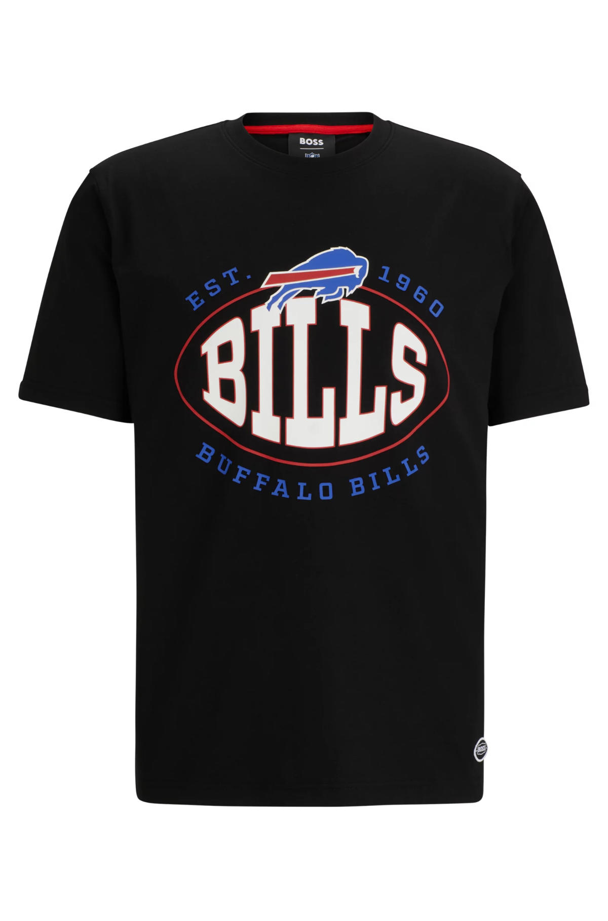 BOSS - BOSS x NFL stretch-cotton T-shirt with collaborative branding