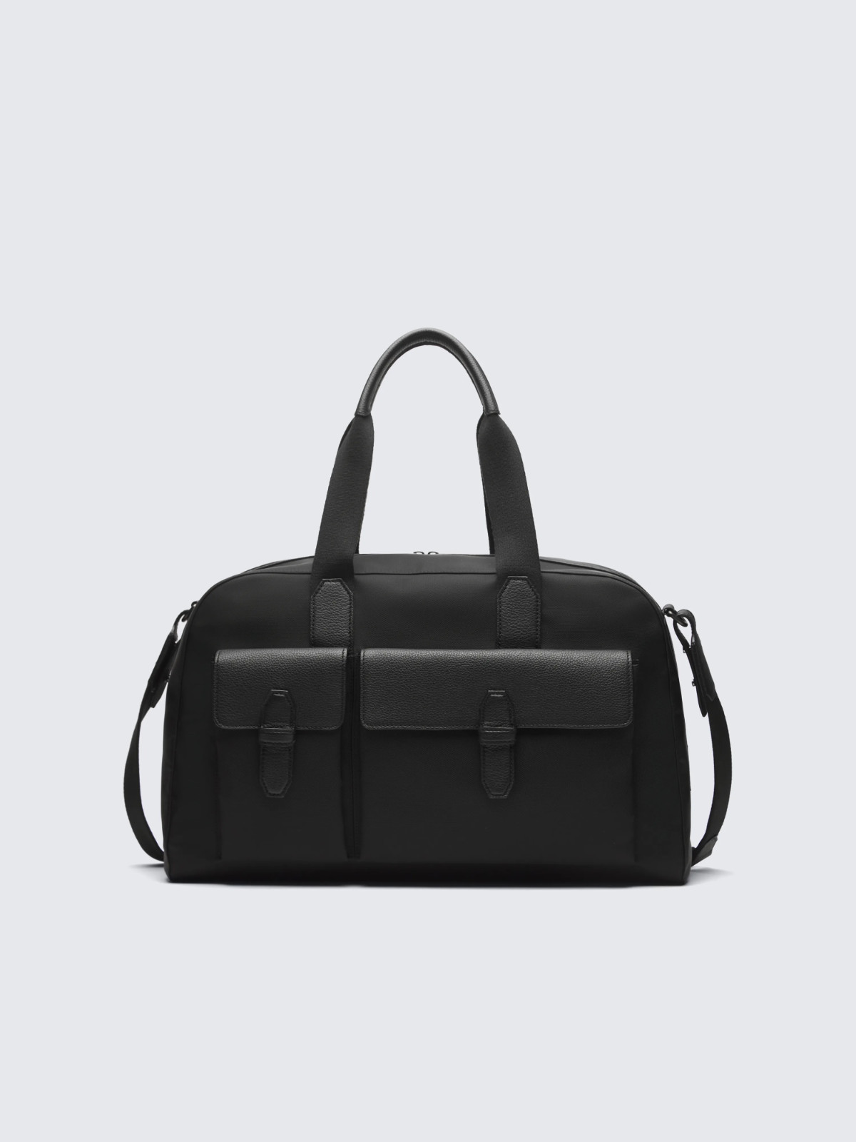 Brioni Seoul Shinsegae Main Black Nylon And Rodos Leather Travel