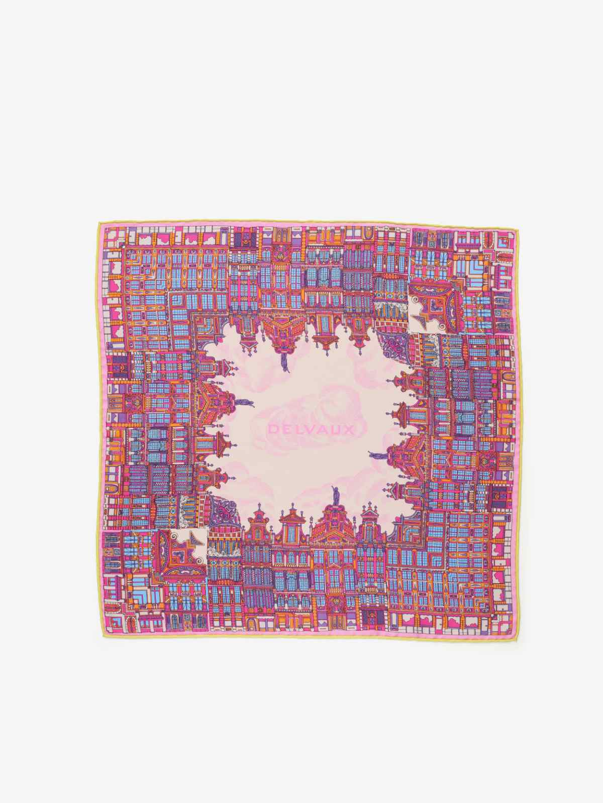 Delvaux Boutique Rome: Scarf 55 The Grand Place In Silk