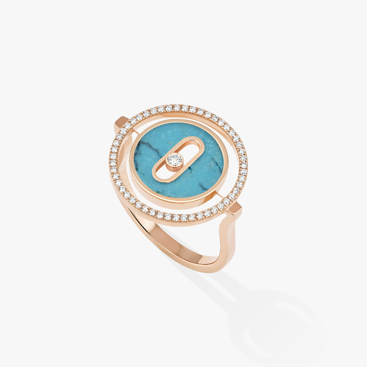 Messika Boutique Doha Vendôme: Turquoise Lucky Move PM Pink Gold ...