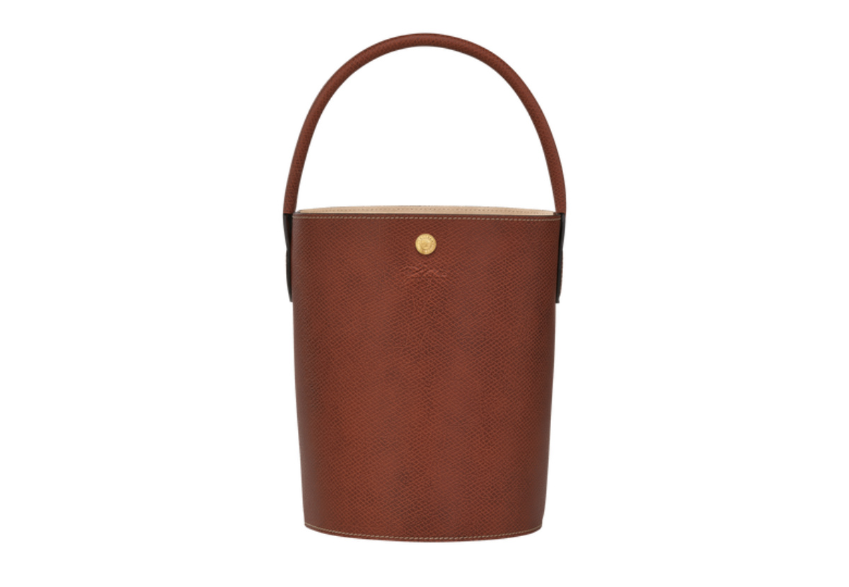 ★関税込み★ Longchamp S Epure Brown Bucket Bag Longchamp: Épure Bucket Bag - Brown - Luxferity