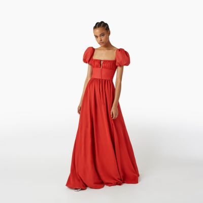 Long Red Ramage Dress