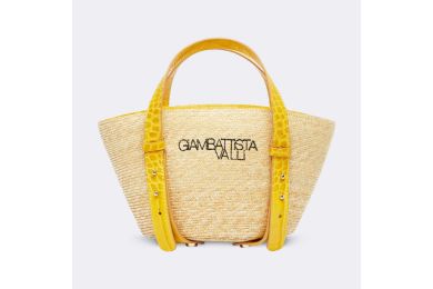Mustard Yellow “Panier” Straw Bag