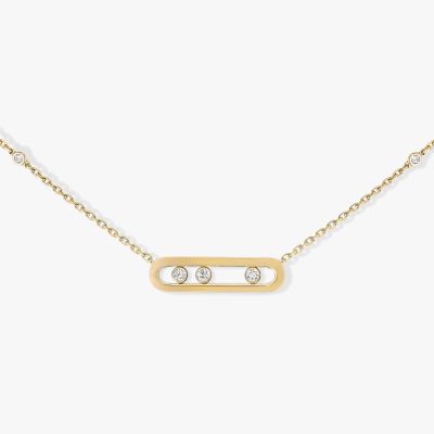 Baby Move Yellow Gold Diamond Necklace