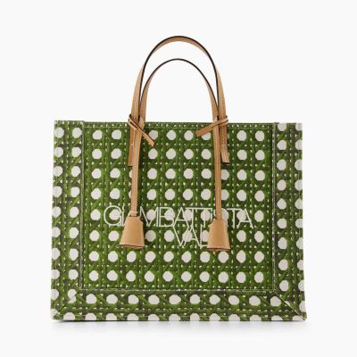 Green Lattice Shopping Bag