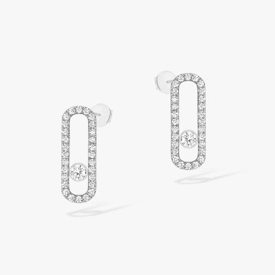 Move Uno Pavé-Set Diamond Earrings