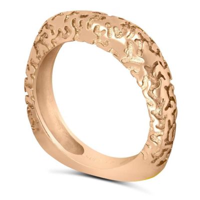Lily Gala Texture Wedding Band (Rose Gold)
