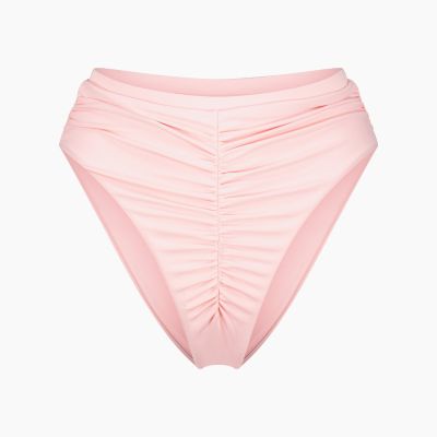 High-Waisted Pink Bikini Bottoms