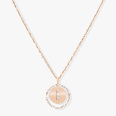Lucky Move MM Pink Gold Diamond Necklace