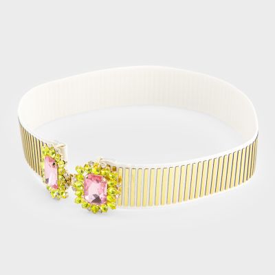 Gold Belt With Pink Blush Ornaments