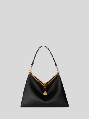 Large Leather Vela Bag (Black)