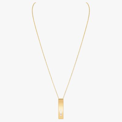 Move Joaillerie Long Yellow Gold Diamond Necklace