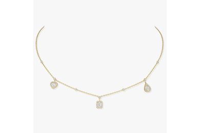 My Twin Trio 3 x 0.15 ct Yellow Gold Necklace