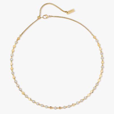 D-Vibes PM Yellow Gold Diamond Necklace