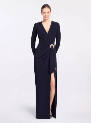Crytal Embellished Long Dress