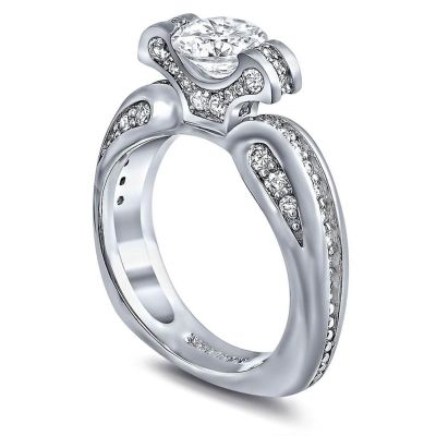 Lily Diamond Engagement Ring (White Gold)