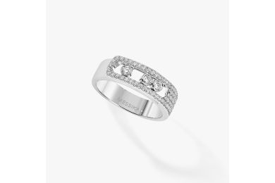 Move Noa Pavé - White Gold Diamond Ring