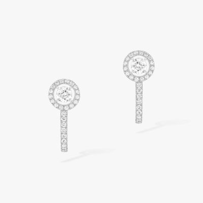 Joy Hoop Earrings Round Diamonds 2x0,10ct