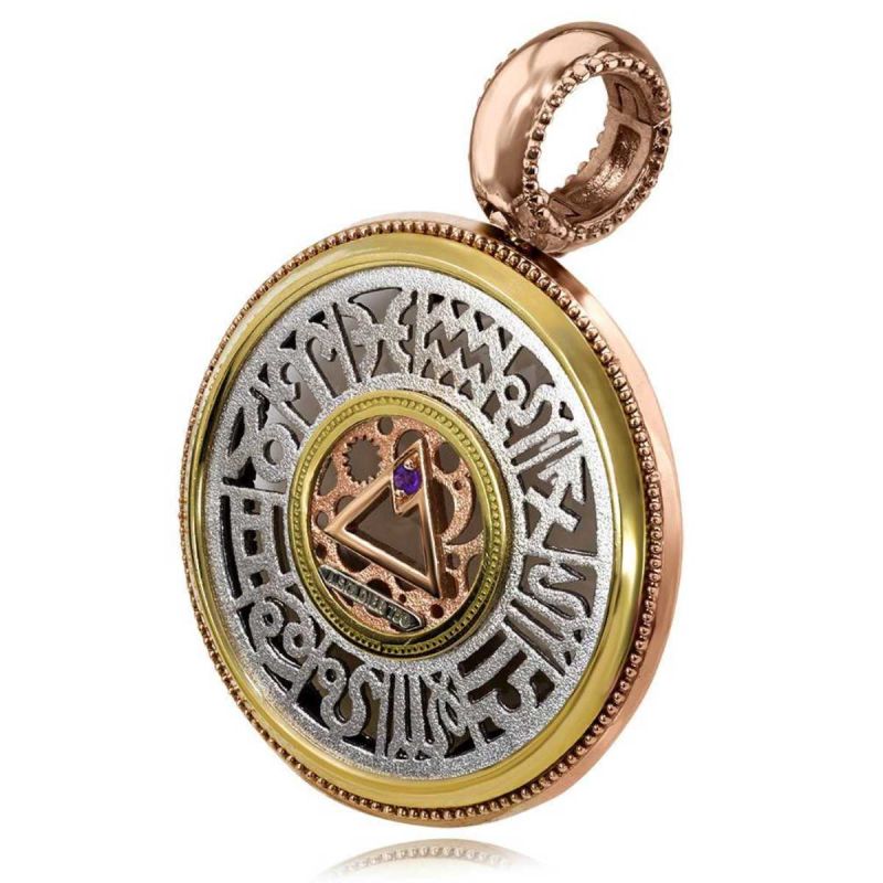 Alex Soldier: Gold Talisman Pendant Necklace - Luxferity