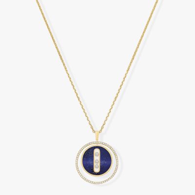 Lapis Lazuli Lucky Move MM Yellow Gold Necklace
