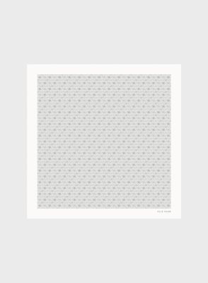 Silk Square Scarf (Powder White)