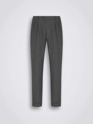 Grey Wool Ischia Trousers