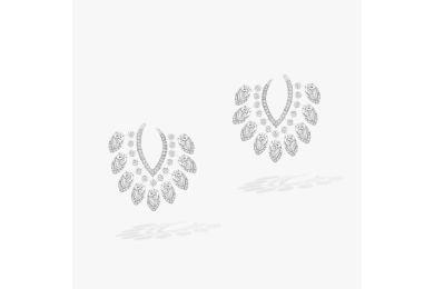 Desert Bloom L White Gold Diamond Earrings