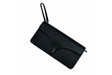 Deep Black Mercure Baguette Bag