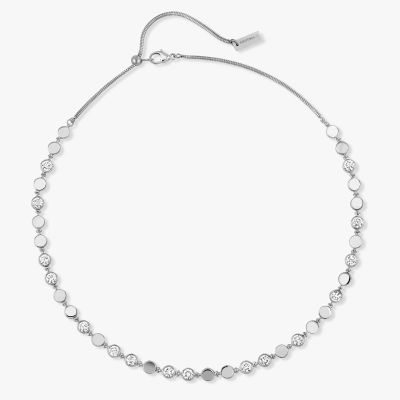 D-Vibes MM White Gold Diamond Necklace