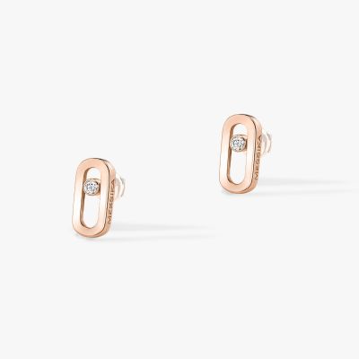 Gold Move Uno Stud Earrings
