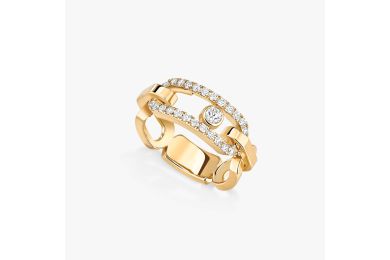 Move Link Yellow Gold Ring