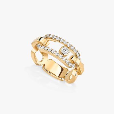 Move Link Yellow Gold Ring