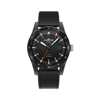 f-41 Werk 7 Mission Black On Hybrid Strap