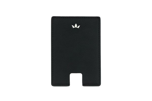 Award Mini Card Holder Italian Leather Black