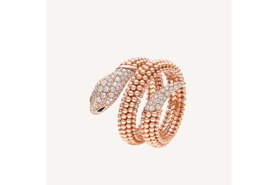 Serpenti Rose Gold Ring