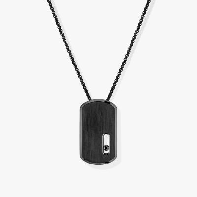 Move Titanium Black GM Pendant Necklace