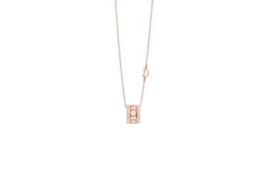 Belle Époque Reel Pink Gold And Diamonds Necklace