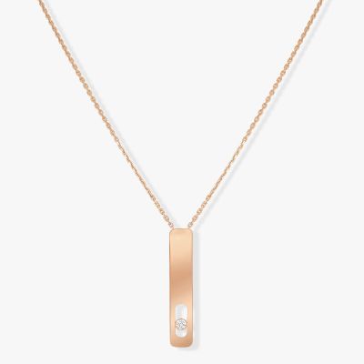 My First Diamond GM Pink Gold Necklace