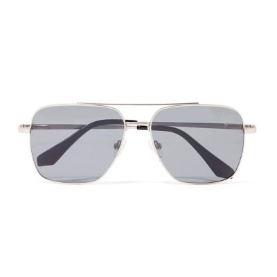 Harry Aviator Sunglasses (Silver / Grey)