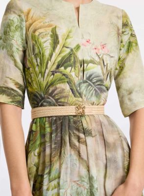 Elie Saab Raffia Belt
