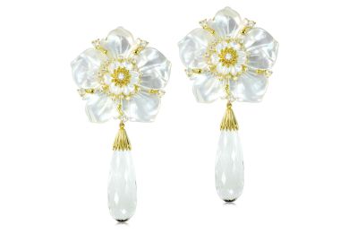 Blossom Convertible Earrings With Quartz