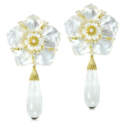 Blossom Convertible Earrings With Quartz