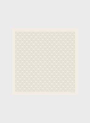 Cotton Silk Shawl (Powder White)